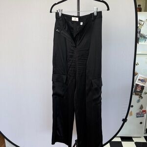 Babaton Silk Black Cargo Pants